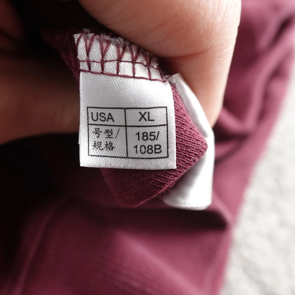 Brooks Brothers Sweatshirt Mens XL Red Rugby Mock Henley Sweater Elbow Patch Top